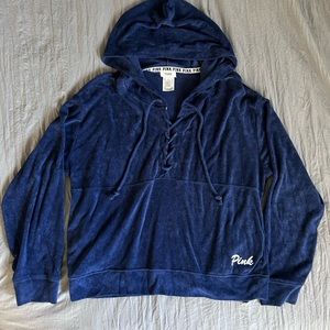 Victoria’s Secret PINK Lace Up Hoodie